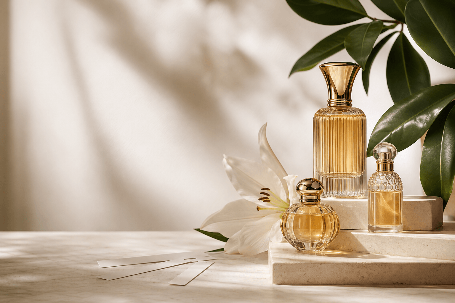 Luxury fragrance still life